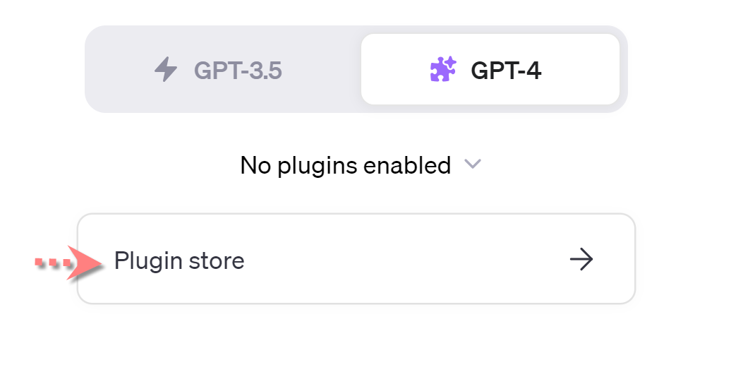 ChatGPT Go To Plugin Store